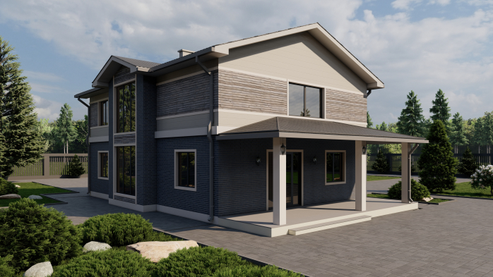 Проект дома Db 42 - 5 Двухэтажные дома в Киеве