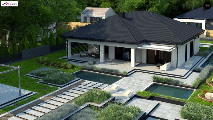 Проект дома U441 - 2 Одноэтажные дома в Киеве