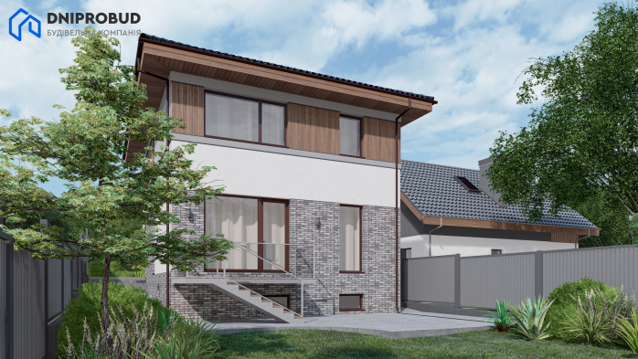 Проект дома Db 24 v1 - 4 Двухэтажные дома в Киеве