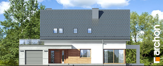 Проект дома Дом в арабисах - 3 С мансардным этажом дома в Киеве