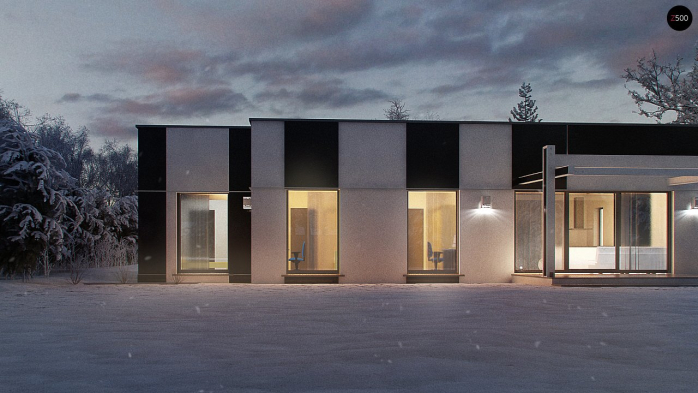 Проект дома Ux116 - 5 Одноэтажные дома в Киеве