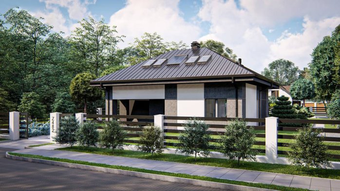 Проект дома U482 - 2 С мансардным этажом дома в Киеве