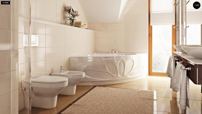 Проект дома Ub4 - 19 С мансардным этажом дома в Киеве