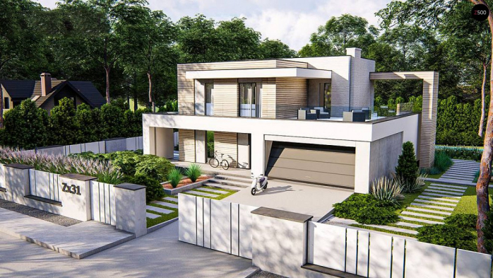 Проект дома Ux31 - 1 Двухэтажные дома в Киеве