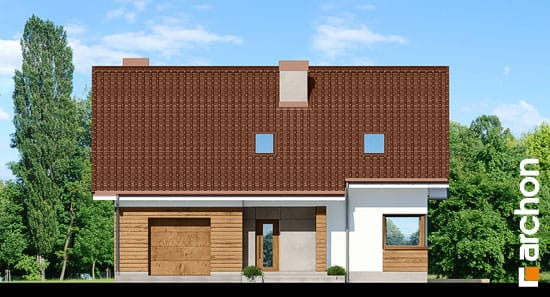 Проект дома Дом в яблонках 6 - 3 С мансардным этажом дома в Киеве