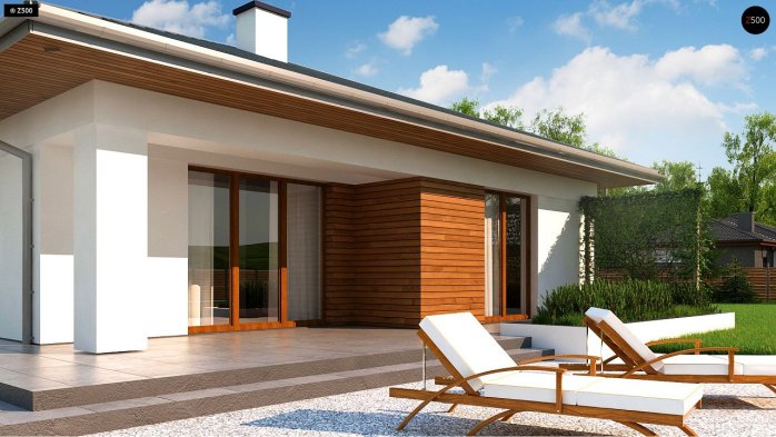 Проект дома U367 - 4 Одноэтажные дома в Киеве