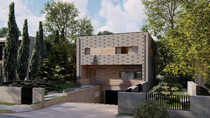 Проект дома Ux216 - 1 Двухэтажные дома в Киеве