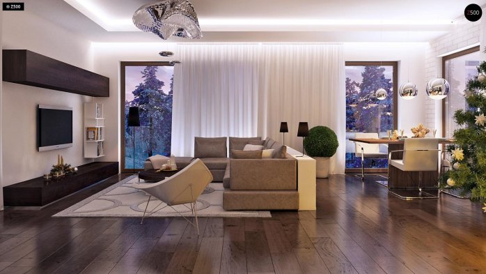 Проєкт будинку Ux45 - Двоповерхові дома у Києві