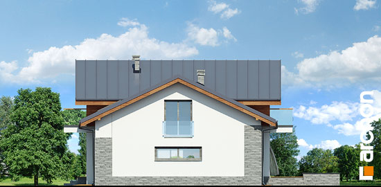 Проект дома Дом в буддлеях вер.3 - 4 С мансардным этажом дома в Киеве