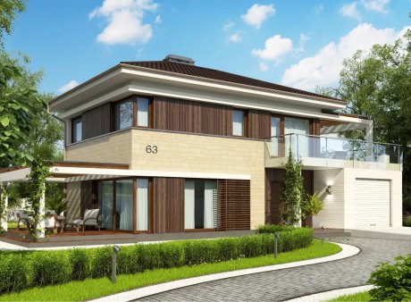 Проєкт будинку Ux63 B pk
