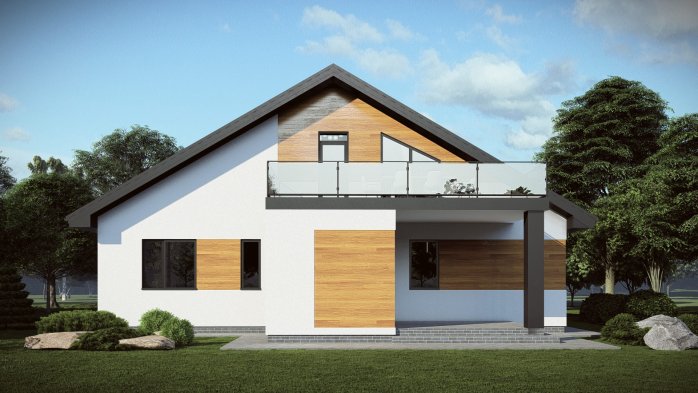 Проект дома DBT 684 - 5 Двухэтажные дома в Киеве