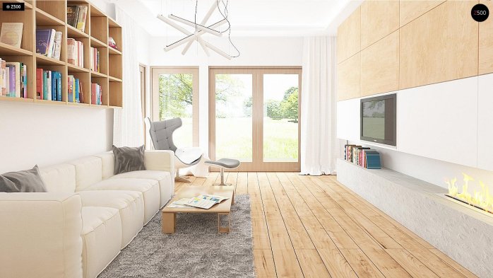 Проект дома U96 - 4 Одноэтажные дома в Киеве