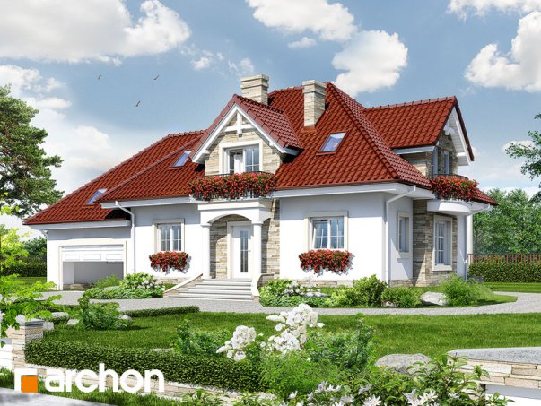 Проект дома Дом в каллах (Г2) вер.2 - 1 С мансардным этажом дома в Киеве