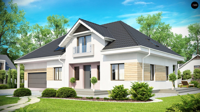 Проект дома U171 - 1 С мансардным этажом дома в Киеве