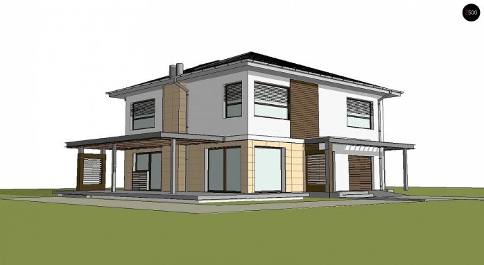 Проект дома Ux2 L v2 - 3 Двухэтажные дома в Киеве