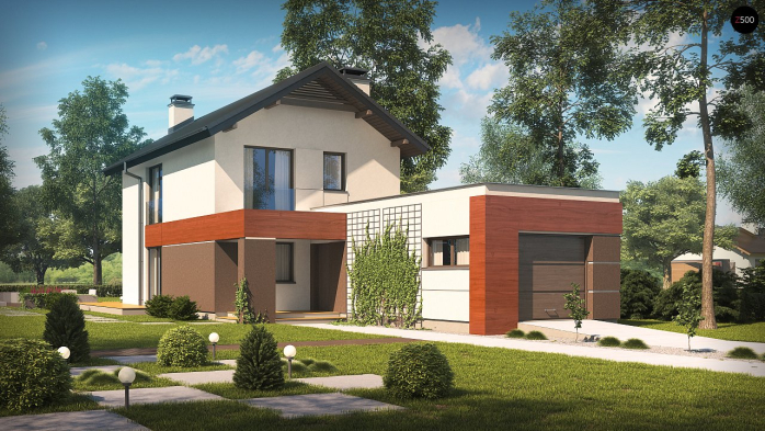 Проект дома U297 GF - 1 Двухэтажные дома в Киеве