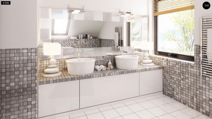 Проект дома U124 - 19 С мансардным этажом дома в Киеве