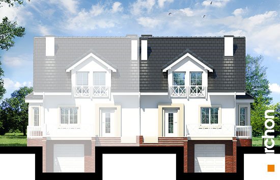 Проект дома Дом в ясменнике вер.2 - 3 С мансардным этажом дома в Киеве