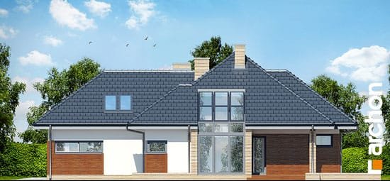 Проект дома Дом в хеномелесе 3  вер.2 - 4 С мансардным этажом дома в Киеве