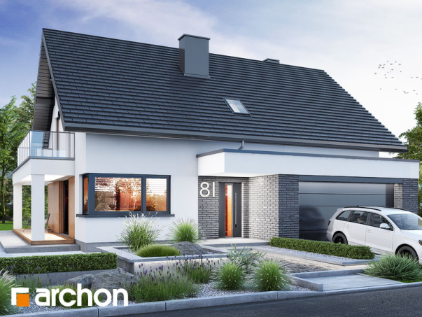 Проект дома Дом в нефрисах (Г2) - 1 С мансардным этажом дома в Киеве