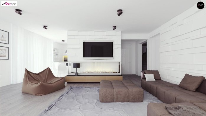 Проект дома Ux55 - 5 Двухэтажные дома в Киеве