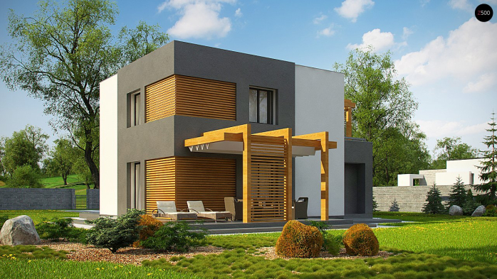 Проект дома Ux73 - 5 Двухэтажные дома в Киеве