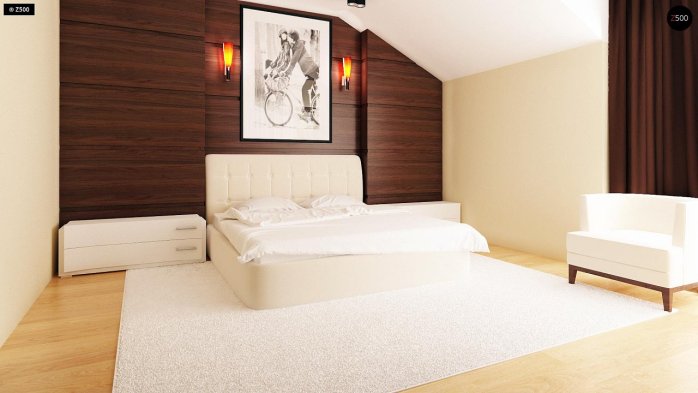 Проект дома Ub7 - 9 С мансардным этажом дома в Киеве