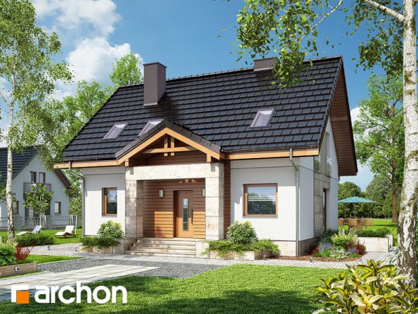 Проект дома Дом в клубнике 3 - 1 С мансардным этажом дома в Киеве