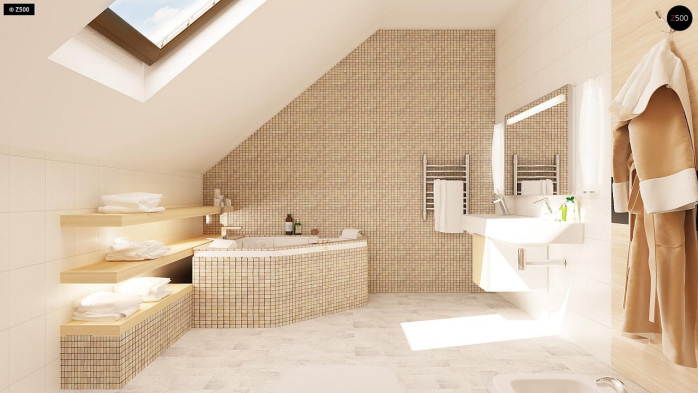 Проект дома U149 - 10 С мансардным этажом дома в Киеве