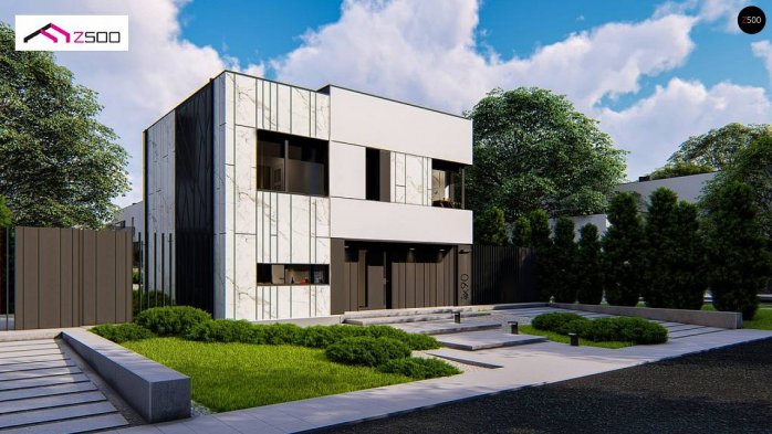 Проект дома Ux90 - 1 Двухэтажные дома в Киеве