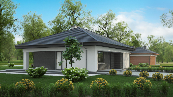 Проєкт будинку U332 D v1 - Одноповерхові дома у Києві