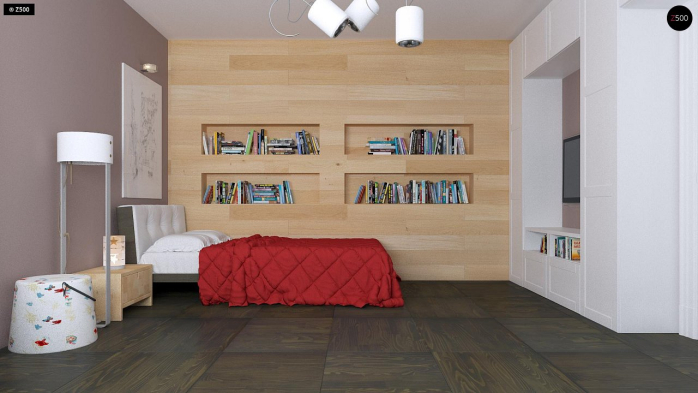 Проект дома Ur5 - 15 С мансардным этажом дома в Киеве