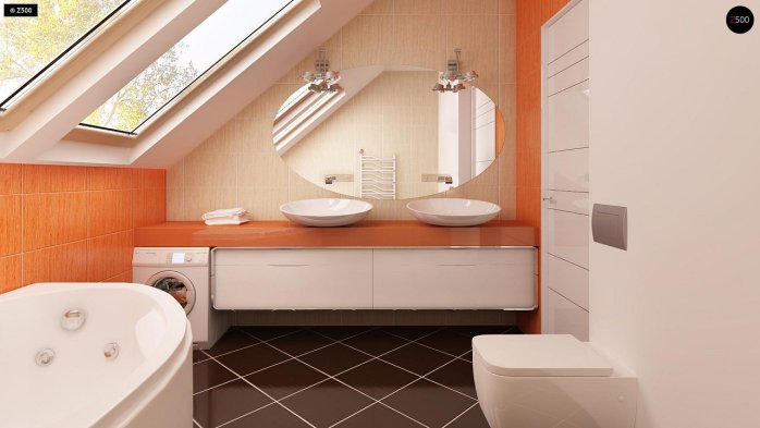 Проект дома U225 k - 10 С мансардным этажом дома в Киеве