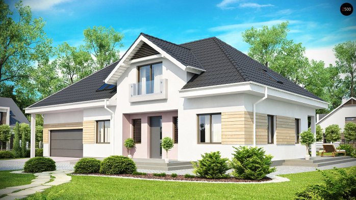 Проект дома U171 - 1 С мансардным этажом дома в Киеве