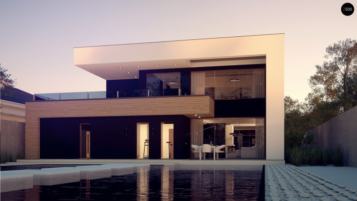 Проект дома Ux123 GP2 - 4 Двухэтажные дома в Киеве