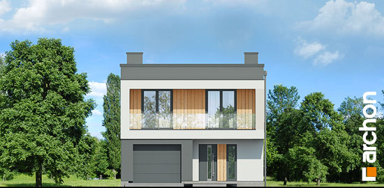 Проект дома Дом в клематисах 24 - 3 Двухэтажные дома в Киеве