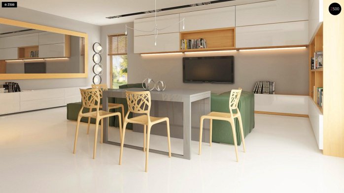 Проект дома Ux49 minus - 7 Одноэтажные дома в Киеве