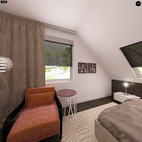 Проект дома U66 D zp - 10 С мансардным этажом дома в Киеве