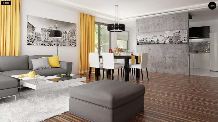 Проект дома Ux103 - 8 Одноэтажные дома в Киеве