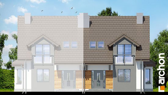 Проект дома Дом в дельфиниуме 2 вер.2 - 3 С мансардным этажом дома в Киеве