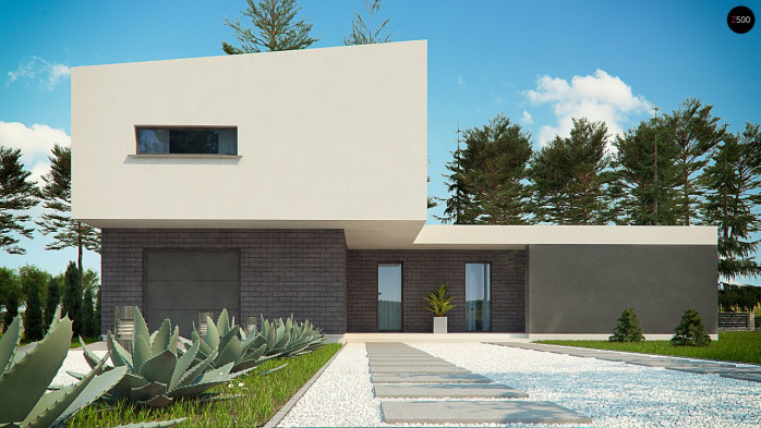 Проєкт будинку Ux70 - Двоповерхові дома у Києві