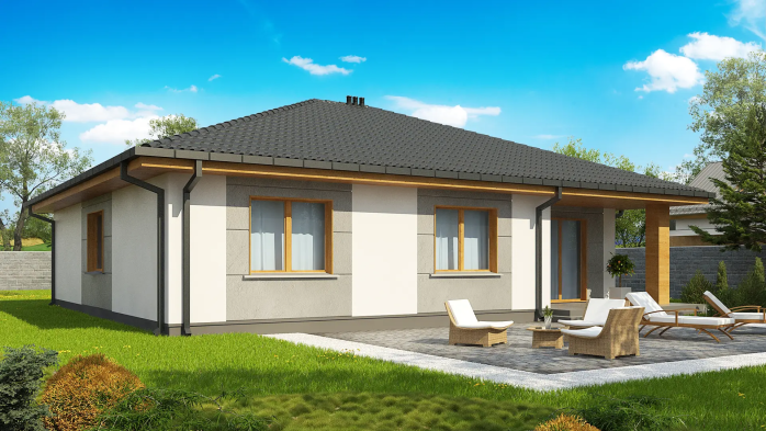 Проект дома U67 A - 2 Одноэтажные дома в Киеве