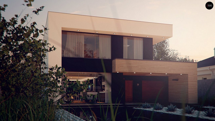 Проект дома Ux123 P - 3 Двухэтажные дома в Киеве