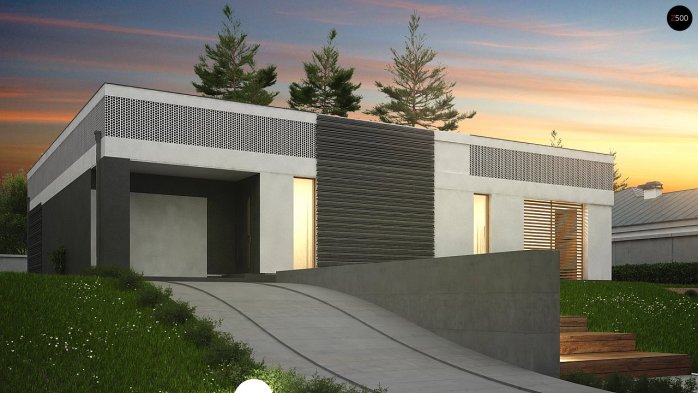 Проект дома Ux119 - 11 Одноэтажные дома в Киеве