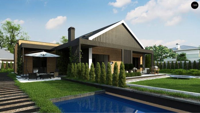 Проект дома U463 - 5 С мансардным этажом дома в Киеве