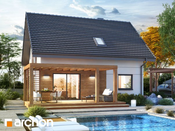 Проект дома Дом в хлорофитуме 8 - 2 С мансардным этажом дома в Киеве