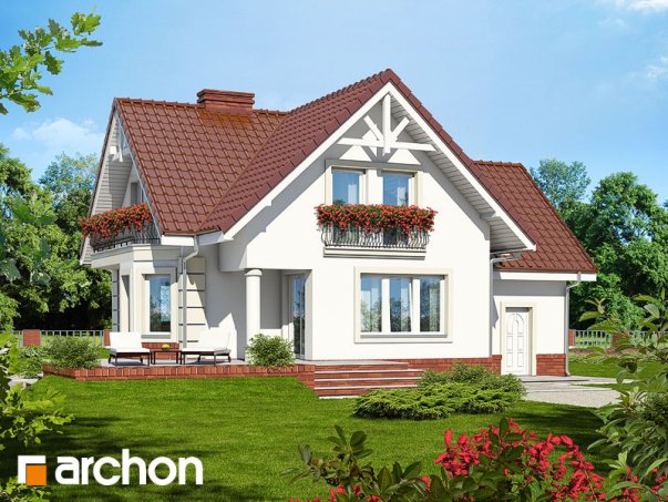 Проект дома Дом под горной сосной (П) вер.2 - 2 С мансардным этажом дома в Киеве