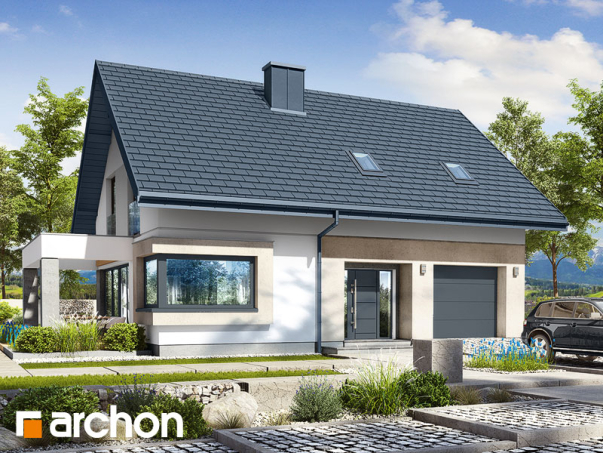 Проект дома Дом в изопируме 8 - 1 С мансардным этажом дома в Киеве