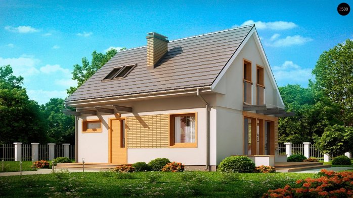 Проект дома U211 S - 2 С мансардным этажом дома в Киеве