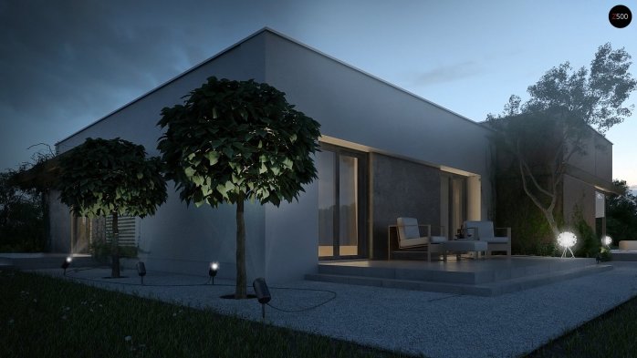 Проект дома Ux101 - 9 Одноэтажные дома в Киеве